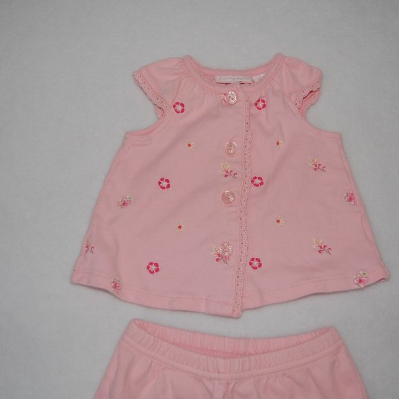 First Impressions, 0-3M Infant Baby, 100% Cotton Pink Set - Picture 9 of 13